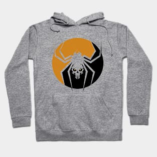 spider-skull design Hoodie